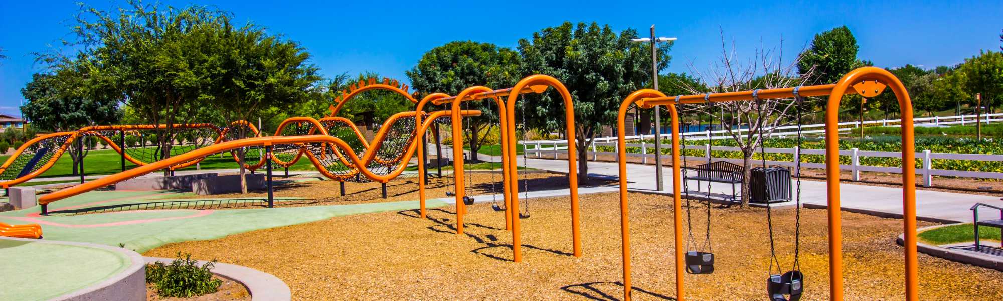 playground with rubber mulch 